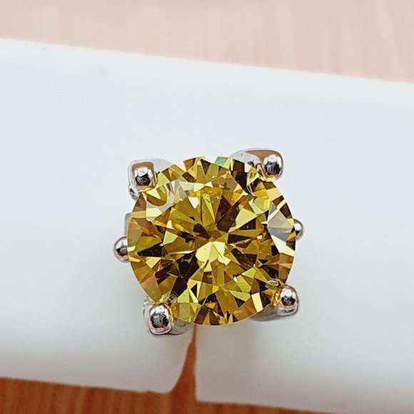 "Birthstone S925 Sterling Silver CZ Stud Earrings for Women/Girl, US1925… - Picture 12 of 12